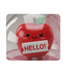りんごカプセルトイ(四角型)（個別スタンプ：3）