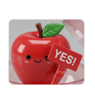 りんごカプセルトイ(四角型)（個別スタンプ：8）