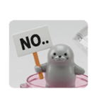アザラシカプセルトイ(四角型)（個別スタンプ：6）