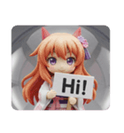 おにおにみなみちゃんカプセルトイ(四角型)（個別スタンプ：5）