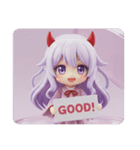 おにおにみなみちゃんカプセルトイ(四角型)（個別スタンプ：6）