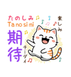 可愛い猫ちゃん（台湾中国語×日本語）（個別スタンプ：18）