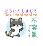 可愛い猫ちゃん（台湾中国語×日本語）（個別スタンプ：22）