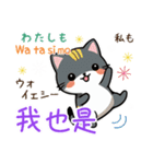 可愛い猫ちゃん（台湾中国語×日本語）（個別スタンプ：27）