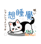 可愛い猫ちゃん（台湾中国語×日本語）（個別スタンプ：35）