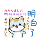 可愛い猫ちゃん（台湾中国語×日本語）（個別スタンプ：38）
