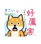 可愛い柴犬（台湾中国語×日本語）（個別スタンプ：15）