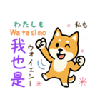 可愛い柴犬（台湾中国語×日本語）（個別スタンプ：27）
