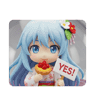 フルーツタルトを食べる精霊ちゃん（個別スタンプ：7）