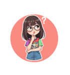 オタク女子 専用スタンプ（個別スタンプ：4）