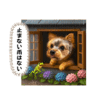ヨーキーの夏に使えるスタンプ（個別スタンプ：26）