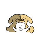 3匹の楽しい犬（個別スタンプ：36）