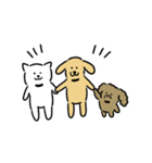 3匹の楽しい犬（個別スタンプ：37）