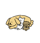 3匹の楽しい犬（個別スタンプ：38）