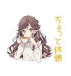 ダイエット★ゆるふわガーリーな女の子（個別スタンプ：21）