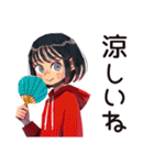 ちょうどいい女の子の夏（個別スタンプ：6）