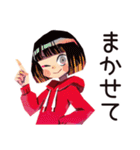 ちょうどいい女の子の夏（個別スタンプ：16）