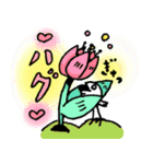 コトリとチューリップ（個別スタンプ：22）