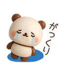 【夏】3Dかわいいクマちゃんスタンプ（個別スタンプ：34）