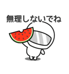 毎日使える♥夏休み編  ゆるかわライダー（個別スタンプ：7）