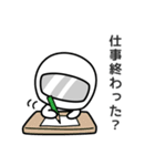 毎日使える♥夏休み編  ゆるかわライダー（個別スタンプ：9）