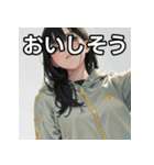 暖かそうな服を着る女の子のスタンプ（個別スタンプ：40）