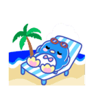 夏まっさかり！ペンギンちゃん（個別スタンプ：4）