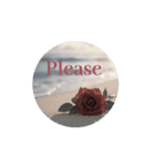 くすんだ薔薇と海.Dull roses and the sea（個別スタンプ：3）