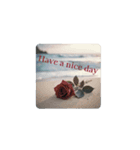 くすんだ薔薇と海.Dull roses and the sea（個別スタンプ：4）