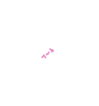 Moving letters (pink) 3（個別スタンプ：4）