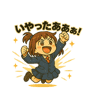 日常に全力すぎる！小さな女の子スタンプ（個別スタンプ：11）