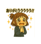 日常に全力すぎる！小さな女の子スタンプ（個別スタンプ：17）