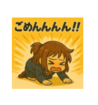 日常に全力すぎる！小さな女の子スタンプ（個別スタンプ：18）