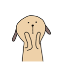 [アレンジ用]ユルいぬ1（個別スタンプ：3）