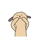 [アレンジ用]ユルいぬ1（個別スタンプ：7）