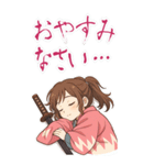 新撰組 ガールズ 日常 刀 壬生浪士 (大)（個別スタンプ：5）