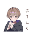 ゆるパーカーくんの爆撃彼氏★（個別スタンプ：3）