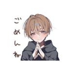 ゆるパーカーくんの爆撃彼氏★（個別スタンプ：23）