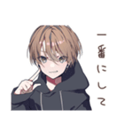 ゆるパーカーくんの爆撃彼氏★（個別スタンプ：40）