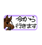 使いやすい！かわいい馬のスタンプ（個別スタンプ：7）