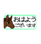 使いやすい！かわいい馬のスタンプ（個別スタンプ：11）