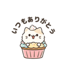 ゆるふわスイーツねこ【毎日使える】（個別スタンプ：3）