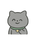 グレーネコの感情リアクション（個別スタンプ：6）