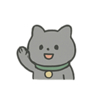 グレーネコの感情リアクション（個別スタンプ：10）