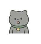 グレーネコの感情リアクション（個別スタンプ：15）