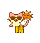 ピンクハチワレネコのももぴ（個別スタンプ：37）