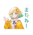 海に行きたい使いやすい女の子（個別スタンプ：3）
