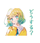 海に行きたい使いやすい女の子（個別スタンプ：13）