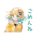 海に行きたい使いやすい女の子（個別スタンプ：22）