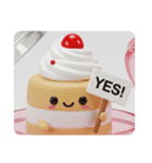 ショートケーキカプセルトイ(四角型)（個別スタンプ：7）